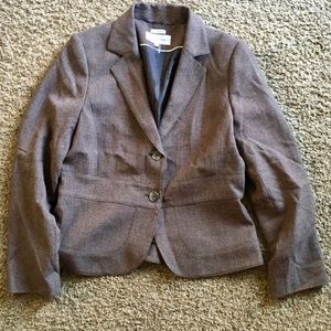 Calvin Klein Heather Brown Blazer